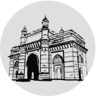 Vector image of Gateway of India