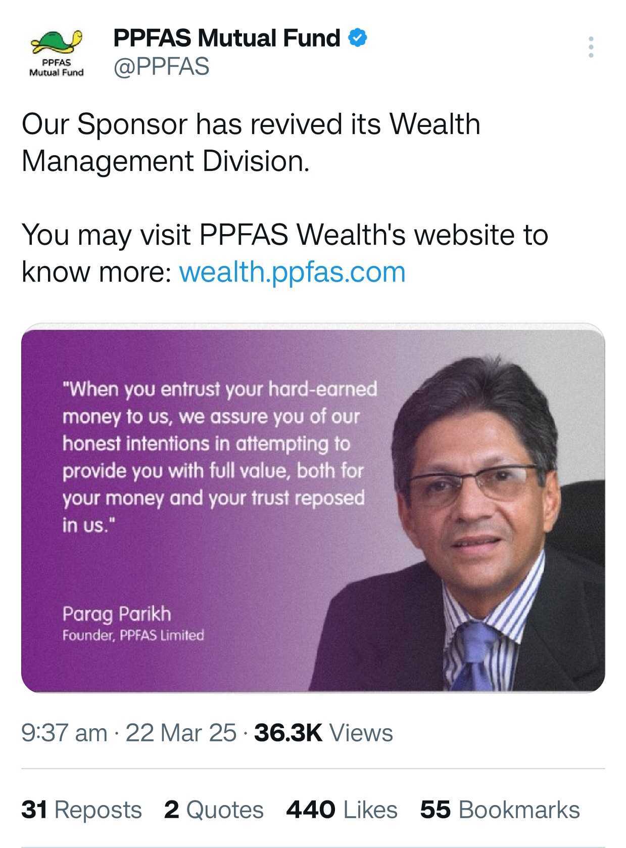 Launch of PPFAS Wealth 